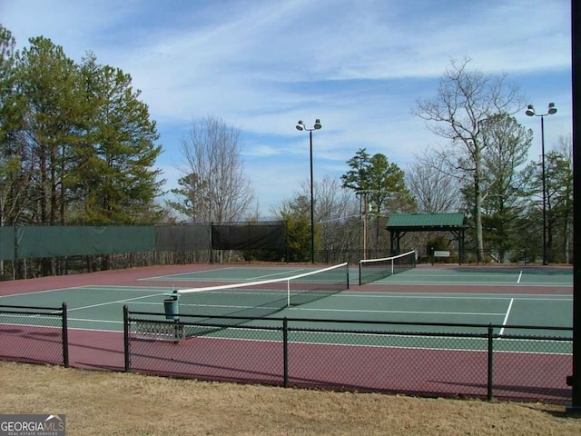 view of sport court