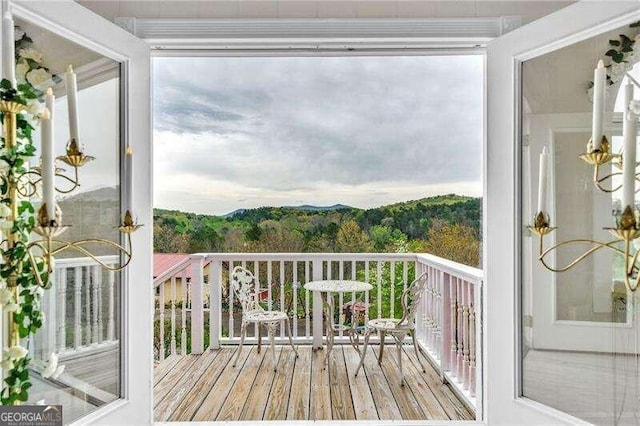 view of balcony