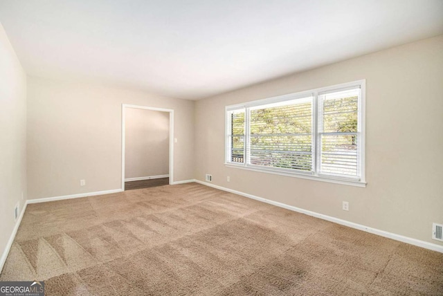 view of carpeted empty room