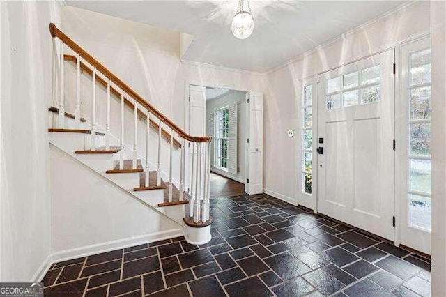 entrance foyer with plenty of natural light