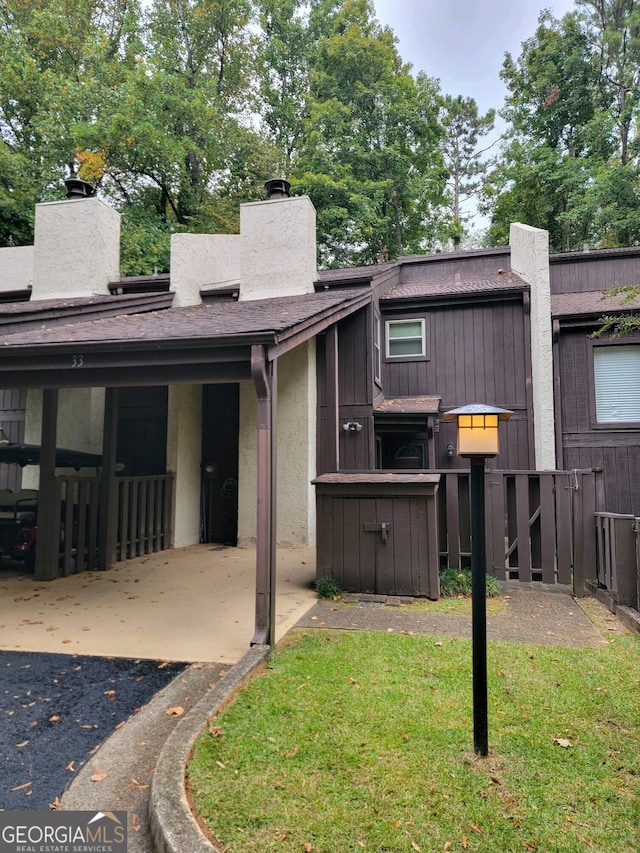 view of rear view of property