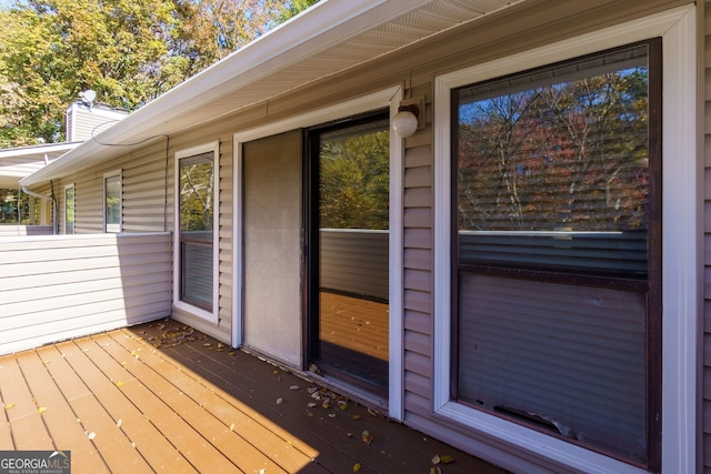 view of deck