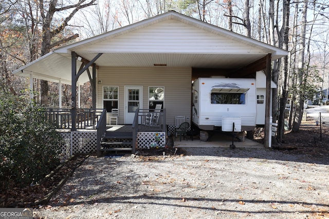 view of front of house featuring a porch