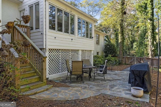 view of patio / terrace with grilling area