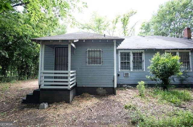 view of rear view of property