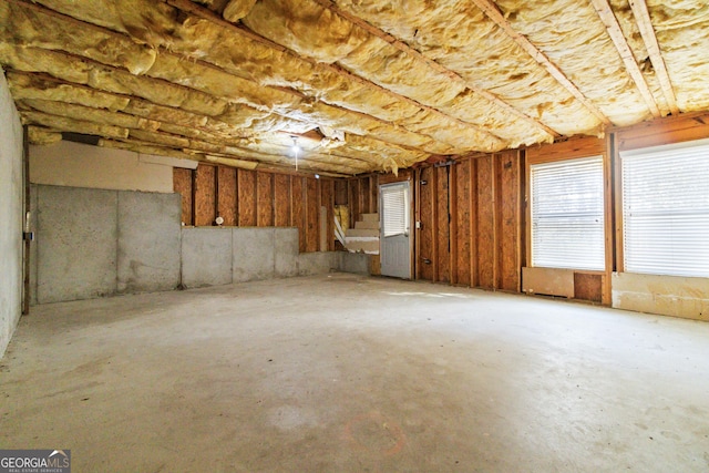 view of basement