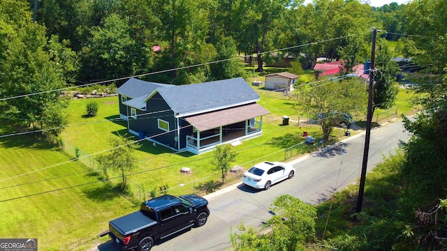 birds eye view of property