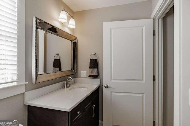 bathroom with vanity