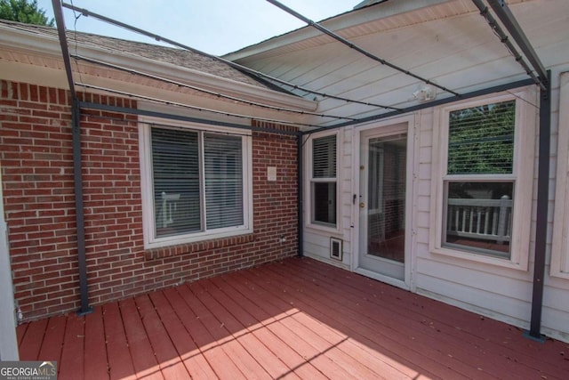 611 Bernhard Rd, Fayetteville, GA 30215 - view of wooden deck