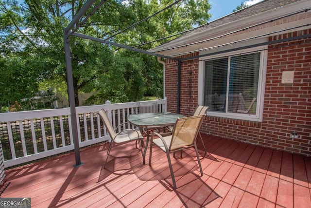 611 Bernhard Rd, Fayetteville, GA 30215 - deck with outdoor dining space