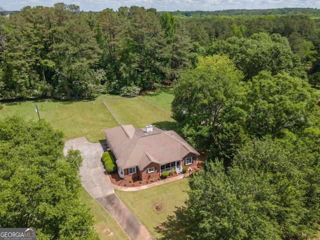 611 Bernhard Rd, Fayetteville, GA 30215 - view of subject property with a heavily wooded area