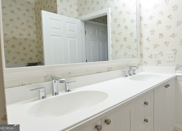 bathroom with vanity