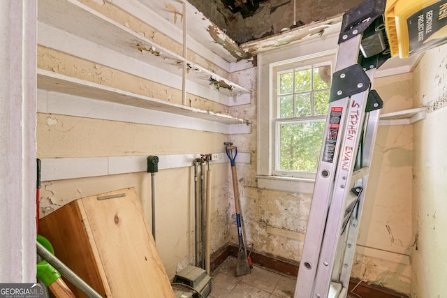 view of utility room