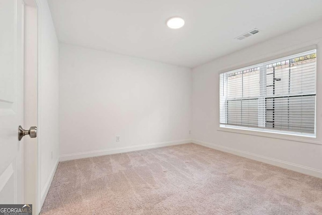 view of carpeted empty room