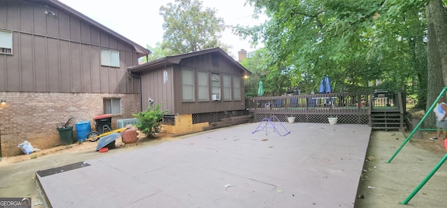 view of patio / terrace featuring a deck