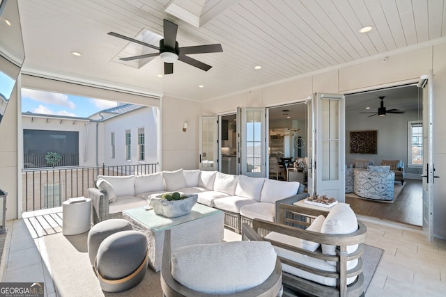 view of patio / terrace with outdoor lounge area