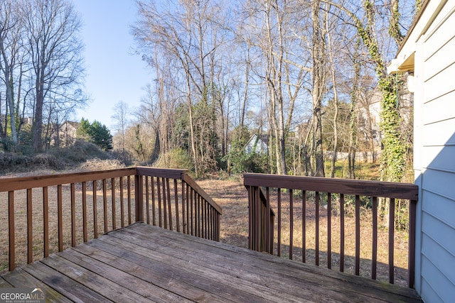 view of wooden terrace