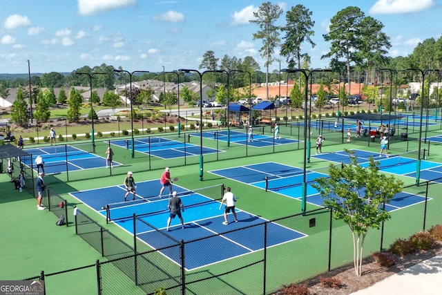 view of sport court