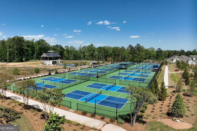 view of tennis court