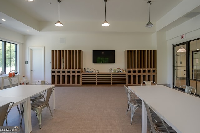 dining room with french doors