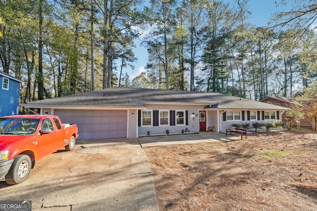 ranch-style house with a garage