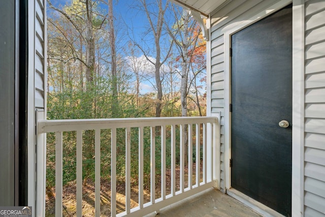 view of balcony