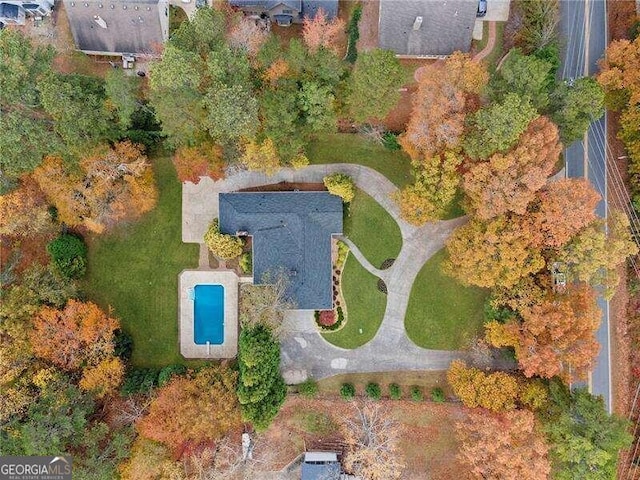 birds eye view of property