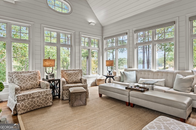 sunroom with a wealth of natural light