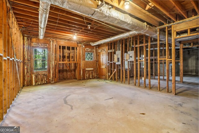 miscellaneous room with concrete flooring