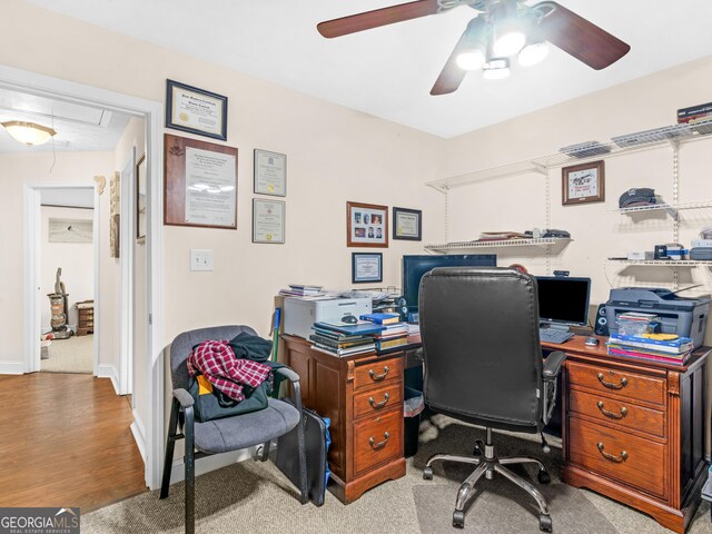 bedroom with carpet, a textured ceiling, vaulted ceiling, and ceiling fan