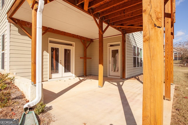 view of patio / terrace with french doors