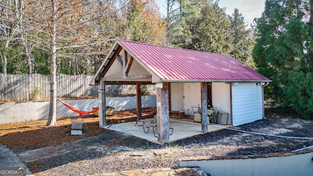 view of outdoor structure