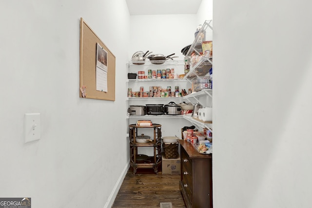 view of pantry