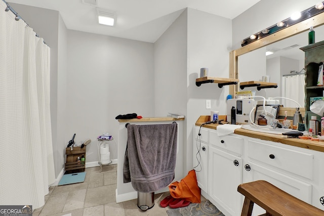 bathroom featuring vanity