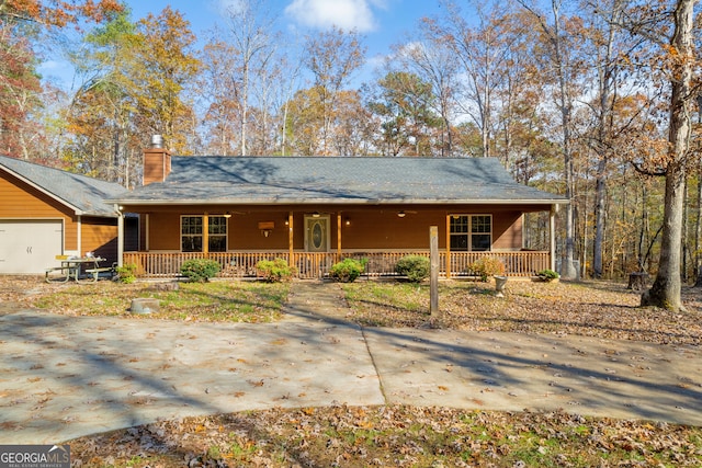 view of ranch-style home