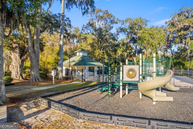 view of jungle gym