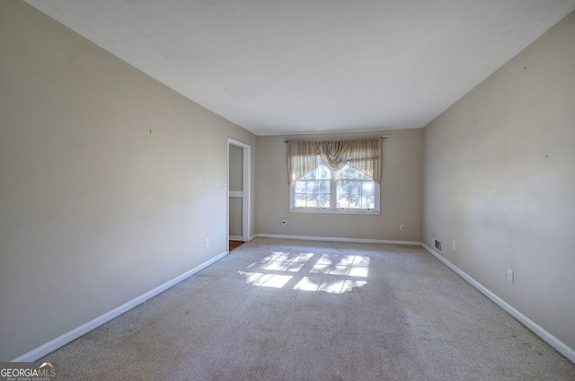 view of carpeted empty room