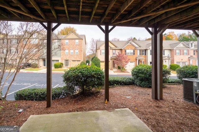 view of patio / terrace featuring central air condition unit