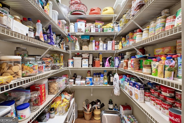 view of pantry