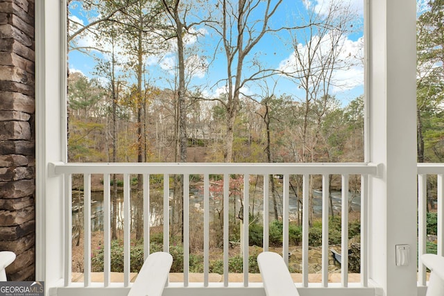 view of balcony