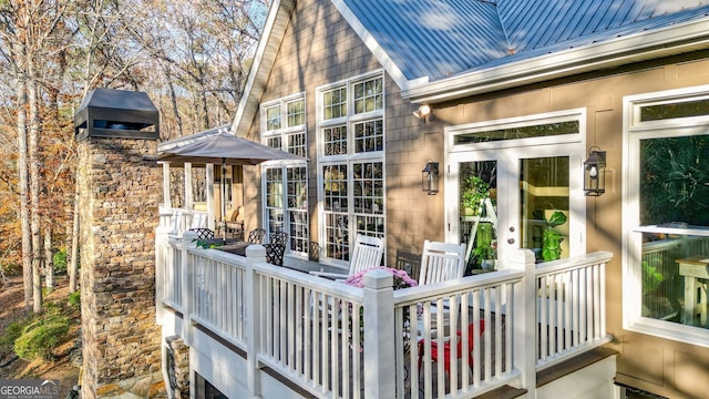 view of deck