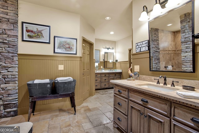 bathroom with vanity