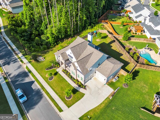 birds eye view of property