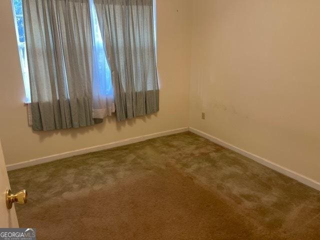 view of carpeted empty room