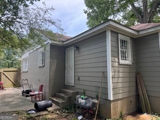 view of home's exterior featuring a patio