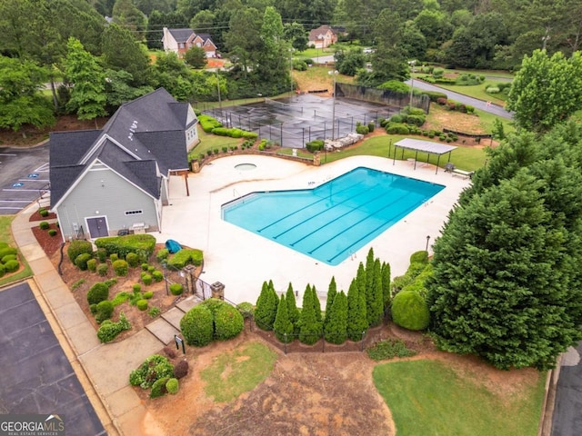 2505 Westchester Way, Conyers, GA 30013 - community pool featuring a patio area