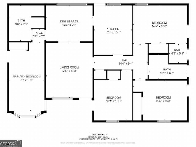 2363 Dabney Ter, Atlanta, GA 30344 - view of floor plan / room layout