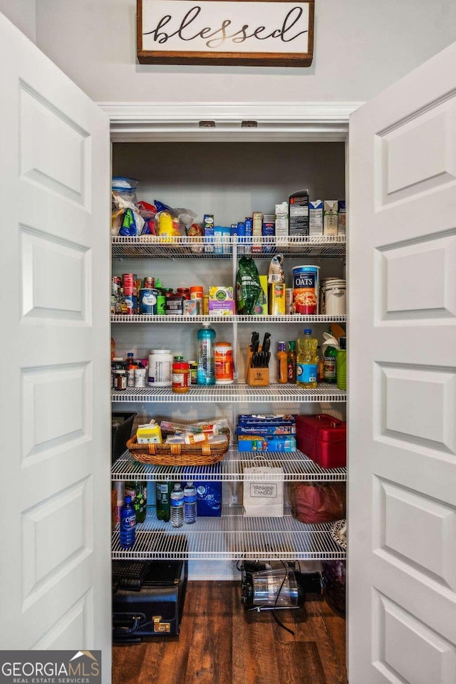 view of pantry