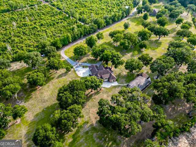 3917 Harris Neck Rd NE, Townsend, GA 31331 - aerial view of property and surrounding area featuring rural landscape