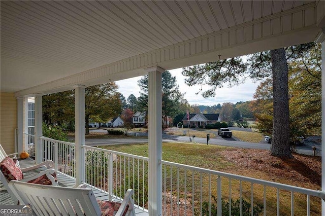 view of patio / terrace with a porch